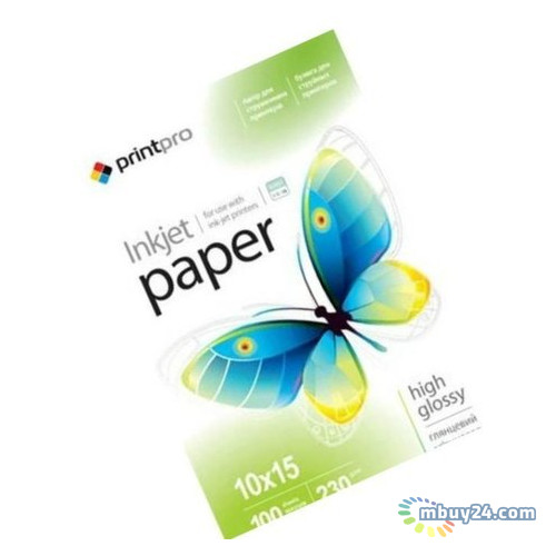 Папір PrintPro глянсовий 180г/м, 10x15 PG180-100 (PGE1801004R) фото №4