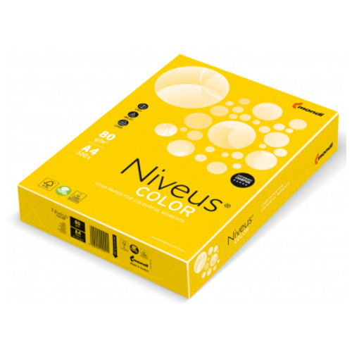 Папір Mondi Niveus COLOR intensive Mustard А4 80г 500ш (A4.80.NVI.IG50.500) фото №1