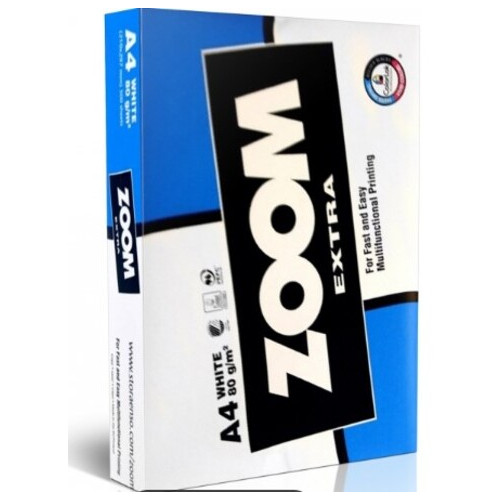 Папір офісний Zoom Extra А4, 500л, 80г/м2 (ZOOM -1.96) фото №1