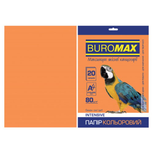 Папір Buromax А4 80g INTENSIVE orange 20sh (BM.2721320-11) фото №1