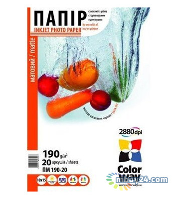 Папір ColorWay A4 (ПМ190-20) (PM190020A4) фото №1
