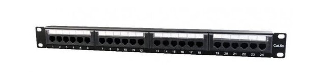 Патч-панель Cablexpert (NPP-C524CM-001) 19 24 порти UTP cat.5e фото №2