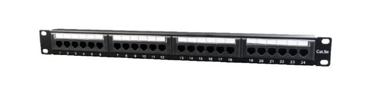 Патч-панель Cablexpert (NPP-C524CM-001) 19 24 порти UTP cat.5e фото №3