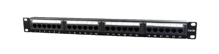 Патч-панель Cablexpert (NPP-C524CM-001) 19 24 порти UTP cat.5e фото №4