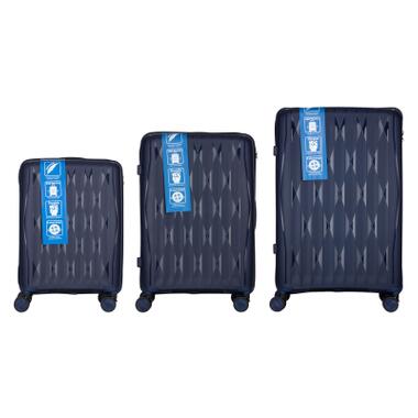 Набор чемоданов 2E M7979 (L+M+S) темно-синий (2E-PP-M7979-SET3-DB) фото №2