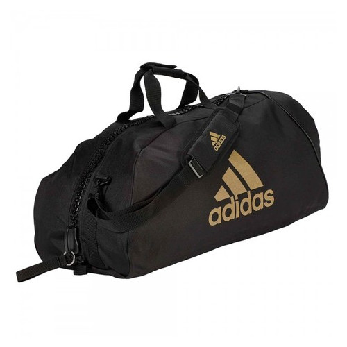 Сумка-рюкзак Adidas 2in1 Bag Martial arts Nylon adiACC052 Чорна із золотим (M) фото №1