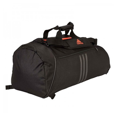 Сумка-рюкзак Adidas 2in1 Bag Martial arts Nylon adiACC052 Чорна з червоним (M) фото №4