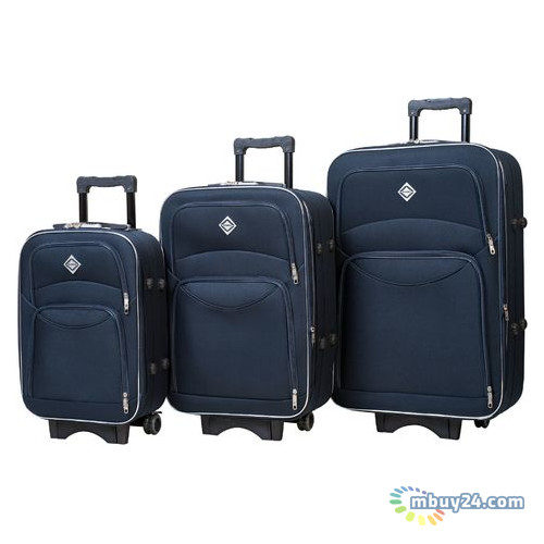 Набір валіз Bonro Style 3 штуки Синій (10010301) фото №1