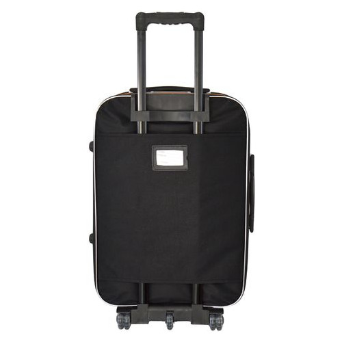 Набір валіз Bonro Style 3 штуки Чорно-вишневий (10010308) фото №3