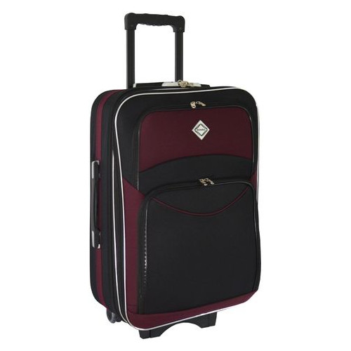 Набір валіз Bonro Style 3 штуки Чорно-вишневий (10010308) фото №2