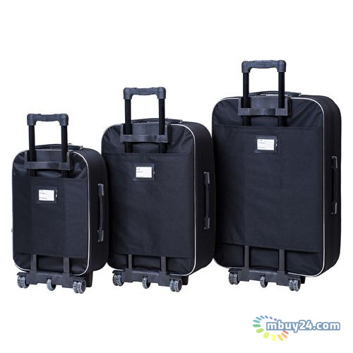 Набір валіз Bonro Style 3 штуки Чорно-сірий (10010305) фото №2