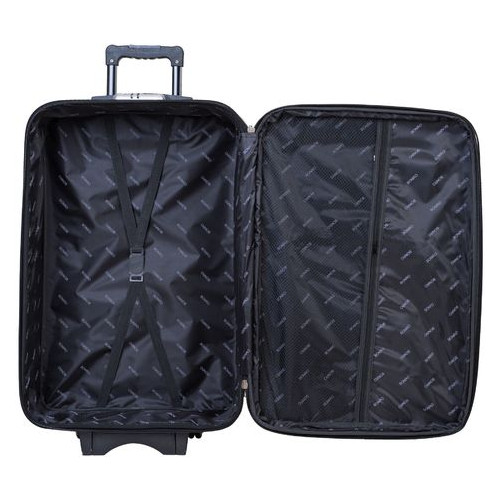 Набір валіз Bonro Style 3 штуки Чорно-фіолетовий (10010304) фото №5