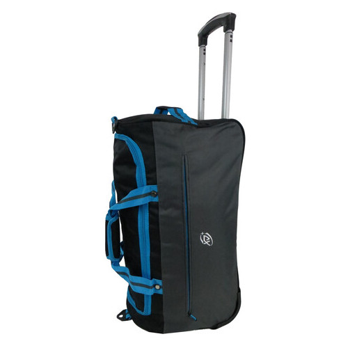 Дорожня сумка на коліщатках 42L TB275-22 чорна з синім фото №2