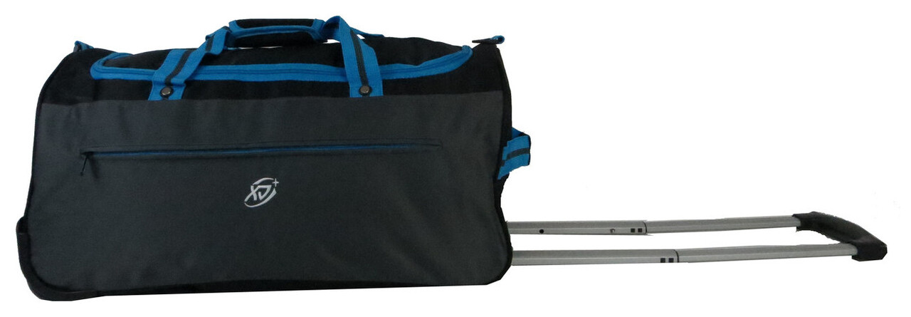 Дорожня сумка на коліщатках 42L TB275-22 чорна з синім фото №4
