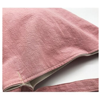 Літня сумка текстильна. Світло-рожева Hand Made (SL-3686) фото №2