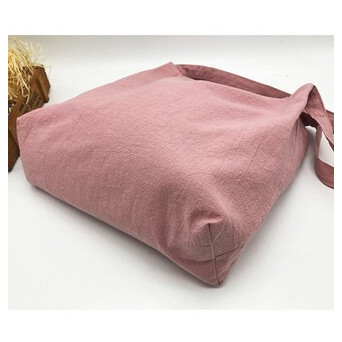Літня сумка текстильна. Світло-рожева Hand Made (SL-3686) фото №4