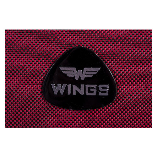 Валіза тканинна Wings 6802 великий бордовий 2 колеса (Vt00004) фото №6