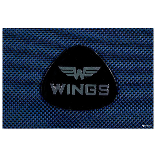 Валіза Wings 1708 Темно-синій з посмішкою 4 колеса (Vt00096) фото №6