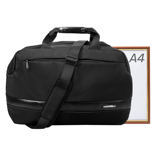 Дорожная сумка с карманом для ноутбука Vito Torelli VT-K610-black фото №10