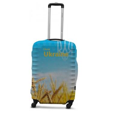 Чохол на валізу розмір М дайвінг з малюнком Ukraine COVERBAG фото №1