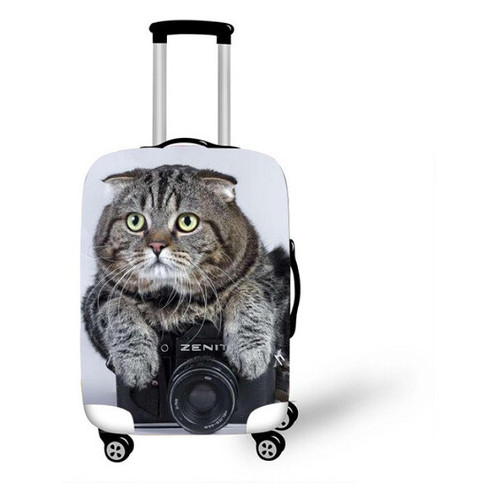 Чохол для валізи LifeFLUX Кіт впитиш RunningTiger S різнокольоровий фото №1