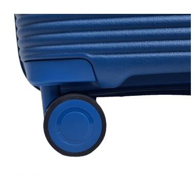 Валіза пластикова AIRTEX 246 середня синя фото №5