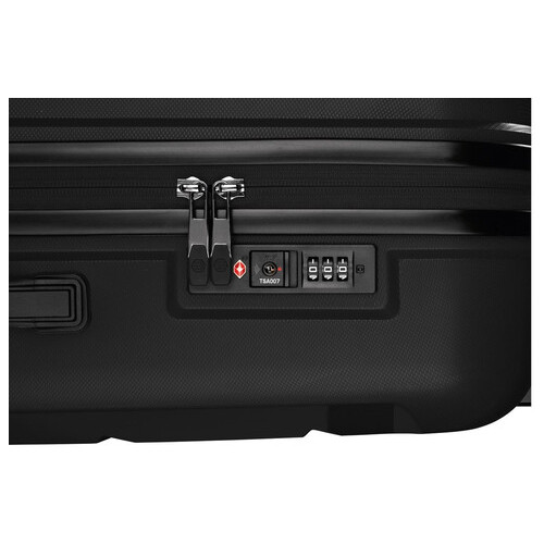 Мала пластикова валіза з поліпропілену 30L Topmove чорна фото №6