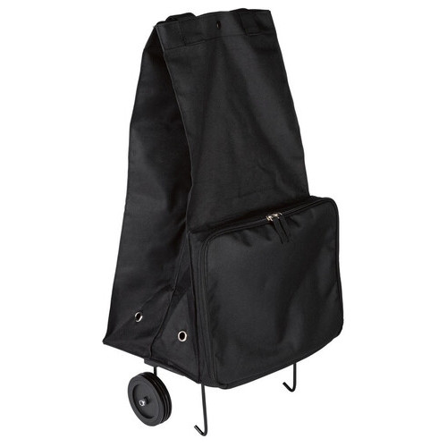Складна сумка візок для покупок на колесах Topmove чорна фото №5