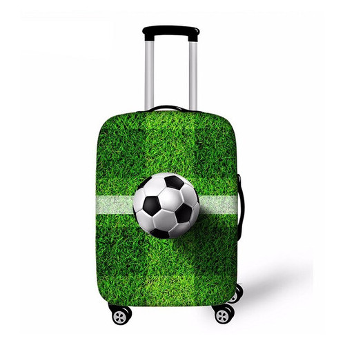 Чохол для валізки RunningTiger Футбол M Зелений з принтом фото №1