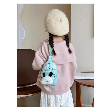 Дитяча сумка TD-34 Kuromi з аніме через плече на одне відділення з ремінцем Turquoise фото №6