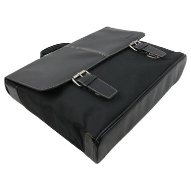 Чоловічий портфель з відділом ноутбука 15,6 дюймів Monolith чорний фото №6