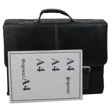 Чоловічий портфель з відділом ноутбука 15,6 дюймів Monolith чорний фото №9