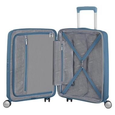 Чемодан American Tourister Soundbox 35.5/41 л серо-синий (32G*51001) фото №7