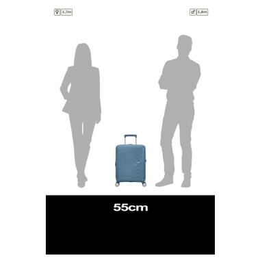 Чемодан American Tourister Soundbox 35.5/41 л серо-синий (32G*51001) фото №11