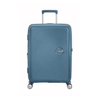 Чемодан American Tourister Soundbox 71.5/81 л серо-синий (32G*51002) фото №2