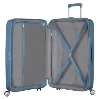 Чемодан American Tourister Soundbox 71.5/81 л серо-синий (32G*51002) фото №7