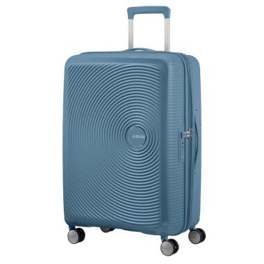 Чемодан American Tourister Soundbox 71.5/81 л серо-синий (32G*51002) фото №3