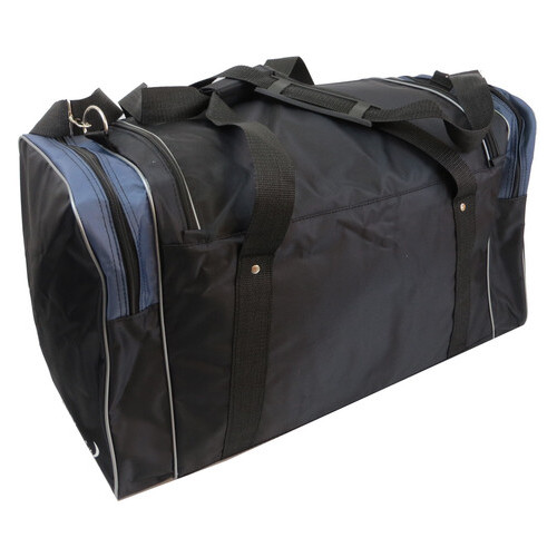 Дорожня сумка 60 л Wallaby 430-8 чорна із сірим фото №8