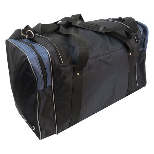 Дорожня сумка 60 л Wallaby 430-8 чорна із сірим фото №5