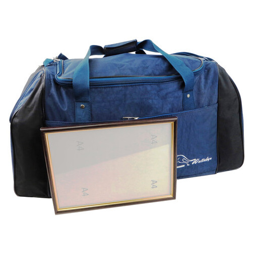 Спортивна сумка Wallaby 447-6 синій із чорним, 59 л фото №1
