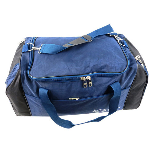 Спортивна сумка Wallaby 447-6 синій із чорним, 59 л фото №5