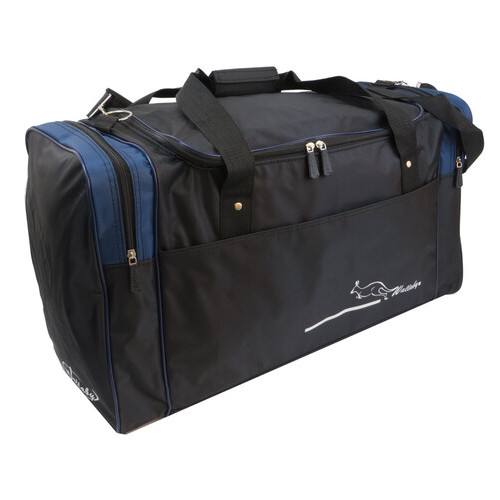 Дорожня сумка 60 л Wallaby 430-2 чорна із синім фото №2