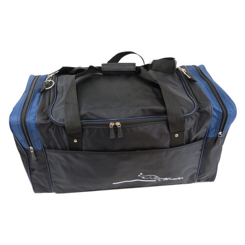 Дорожня сумка 60 л Wallaby 430-2 чорна із синім фото №7