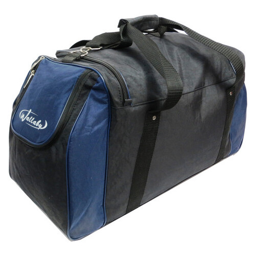 Спортивна сумка Wallaby 447-1 чорний із синім, 59 л фото №6