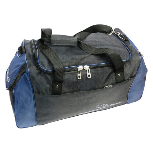 Спортивна сумка Wallaby 447-1 чорний із синім, 59 л фото №8