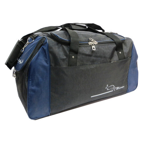 Спортивна сумка Wallaby 447-1 чорний із синім, 59 л фото №2