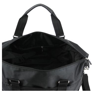 Дорожня сумка-саквояж 25 л Wallaby 2554-2 чорний із сірим фото №6
