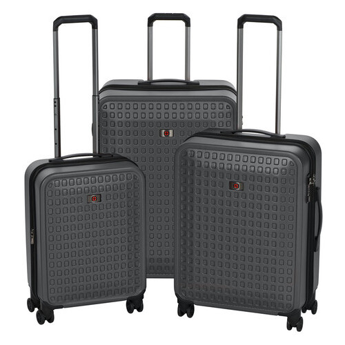 Набор пластиковых чемоданов Wenger Matrix Set (20/24/28) 4 колеса серый (JN63604351) фото №10