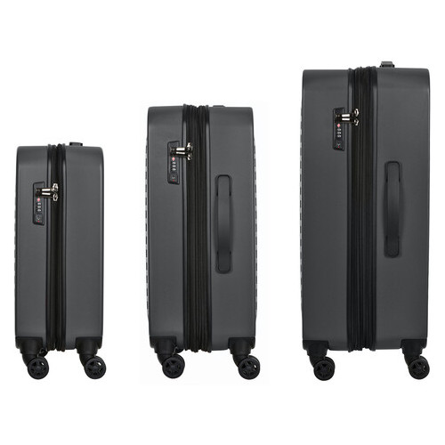 Набор пластиковых чемоданов Wenger Matrix Set (20/24/28) 4 колеса серый (JN63604351) фото №7