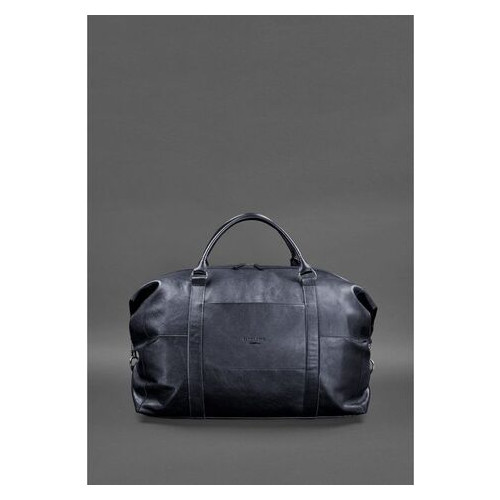 Шкіряна дорожня сумка темно-синя BlankNote (BN-BAG-41-mystic) фото №4